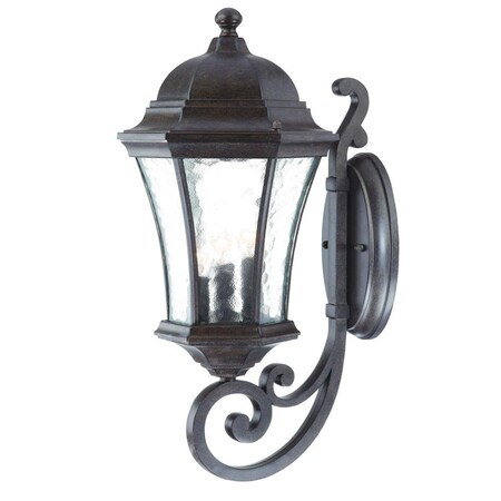 Estallar 19.5 x 9.25 x 11 in. Waverly 3-Light Black Coral Wall Light ES3101829